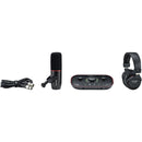 Focusrite VOCASTER-TWO-STUDIO Podcast Bundle With Vocaster Two Audio Interface, Microphone and Headphones