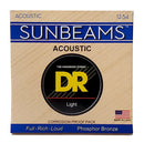 Sunbeam Acoustic Guitar Strings, Light (12-54)