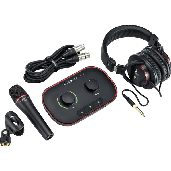 Focusrite VOCASTER-ONE-STUDIO Podcast Bundle With Vocaster One Audio Interface, Microphone and Headphones