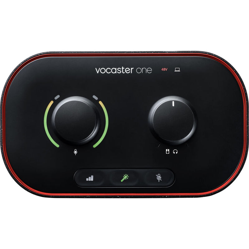 Focusrite VOCASTER-ONE-STUDIO Podcast Bundle With Vocaster One Audio Interface, Microphone and Headphones