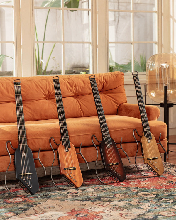 Donner HUSH-I Mahogany Acoustic-Electric Guitar Kit for Silent Practice Travel