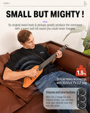 Donner HUSH-I Mahogany Acoustic-Electric Guitar Kit for Silent Practice Travel