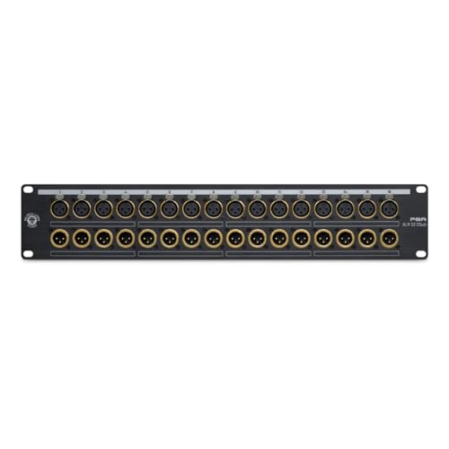 Black Lion Audio PBR-XLR-32-DSUB 32-Point Gold-Plated XLR / DB25 Patchbay