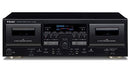 Dual Cassette Deck with Recorder / USB / Pitch / Karaoke-Mic-In & Remote