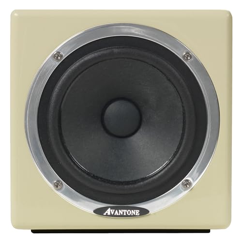 Avantone Pro AV-PM MixCube Passive Black Full-Range Mini Reference Monitor Mono, Retro-Cream (Single)