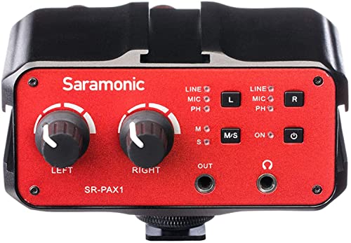 Saramonic SR-PAX1 2-Channel Audio Mixer Preamp Microphone Adapter