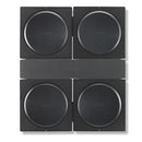 FLEXSON Wall Mount For 4 SONOS AMPS (Black)