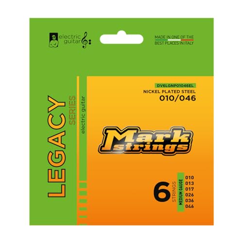 DV Mark DV6LGNP01046EL Legacy Series Nickel Plated Steel Electric Guitar Strings Set (10-46)