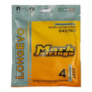 DV Mark Longevo Series - Electric Bass Strings Set of 4,  Medium Gauge (45-105) - Nickel Plated Steel Bass Guitar Strings, Long Scale