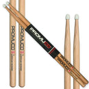 Promuco Percussion American Hickory Drumsticks - 7A, Wood Tip