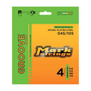 DV Mark Groove Series - Electric Bass Strings Set of 4,  Medium Gauge (45-105) - Nickel Plated Steel Bass Guitar Strings, Long Scale