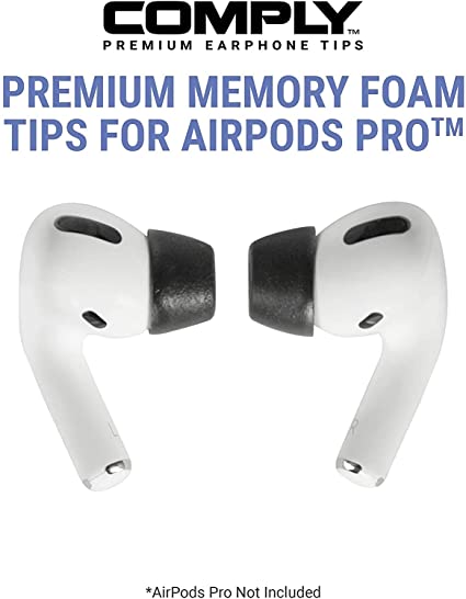 Foam Earbud Tips - Black -  AirPods Pro 2.0 Compatible