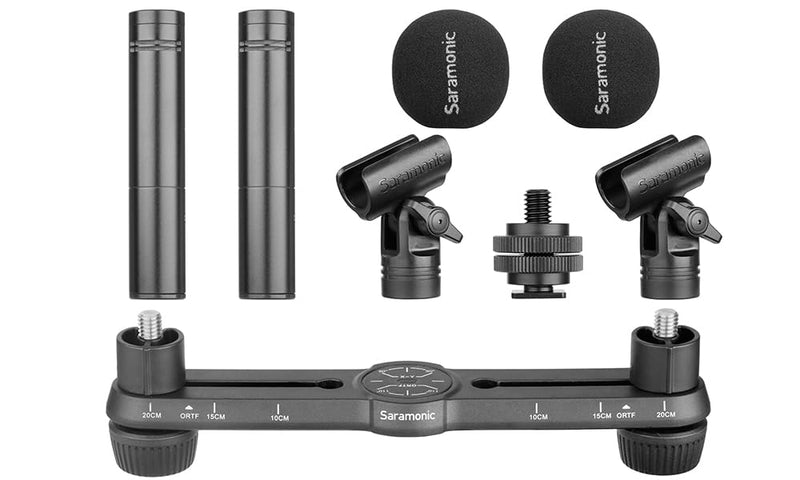 Saramonic SR-M500 Compact Cardioid Condenser Microphone (Matched Pair)