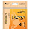 DV Mark Bright Series - Acoustic Guitar Strings Set of 6, Medium Gauge (12-53), Bronze 80/20