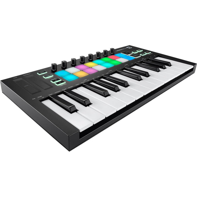 Novation Launchkey Mini [MK3] Portable 25-Key, USB, MIDI Keyboard Controller with DAW Integration. Chord Mode, Scale Mode, and Arpeggiator for Music Production