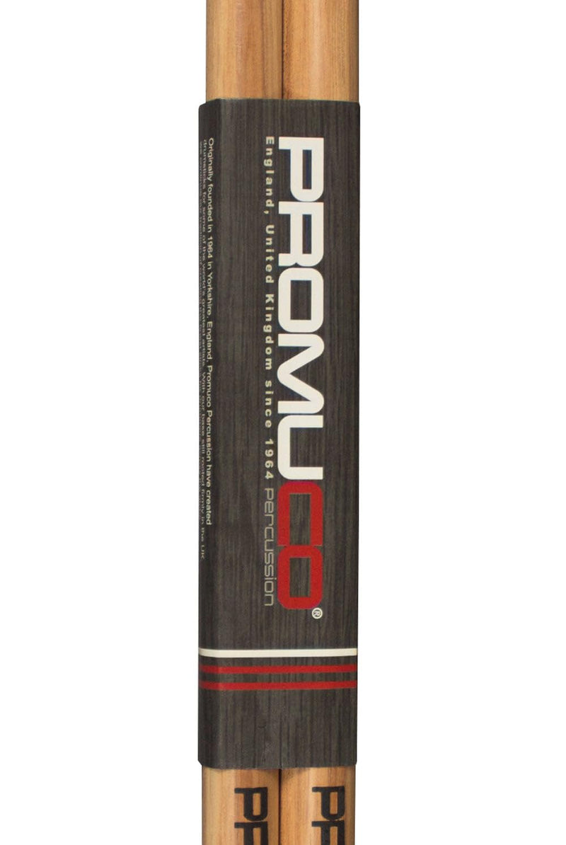 Promuco Percussion American Hickory Drumsticks - 7A, Wood Tip