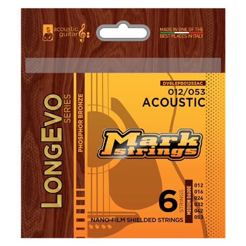 Longevo Series Acoustic Nano-Film Shielded Acoustic Guitar Strings Pb (.12-.53)