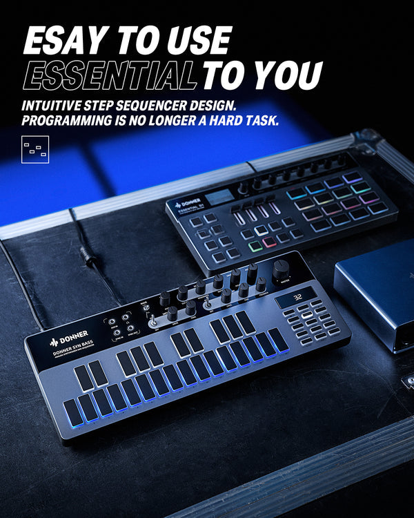 Donner Essential B1 Analog Bass Synthesizer & Sequencer