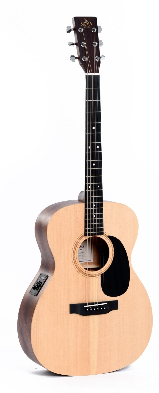 Sigma Guitars 000ME+ Auditorium Acoustic Electric Guitar, Natural