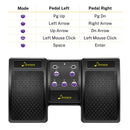 Donner Wireless Page Turner Pedal for Digital Devices Foot Pedal Rechargeable, Black