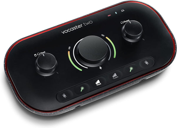 Focusrite VOCASTER-TWO Podcast Audio Interface With USB-C (2-in / 2-out)