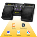 Donner Wireless Page Turner Pedal for Digital Devices Foot Pedal Rechargeable, Black