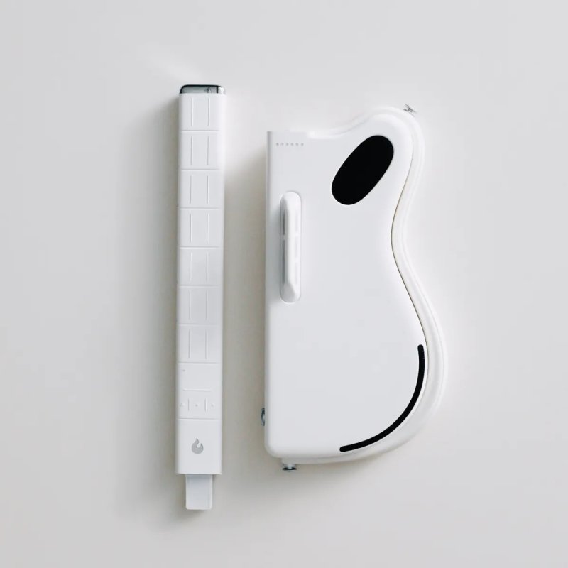 Lava Music Genie Smart Foldable Electric Guitar, White
