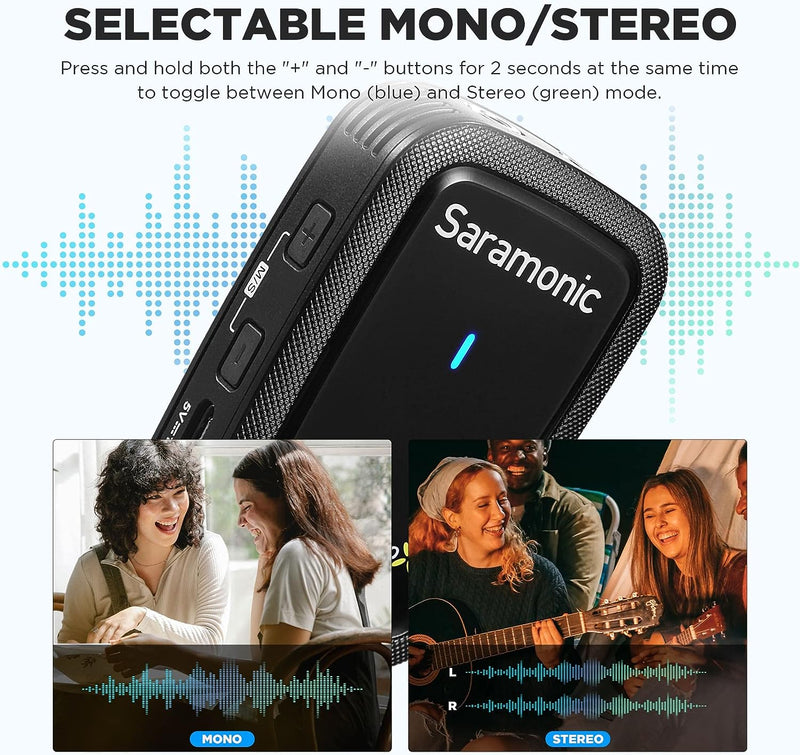Saramonic BLINK500-PROX-Q20 2.4GHz Dual Channel Wireless Microphone System (3.5mm)
