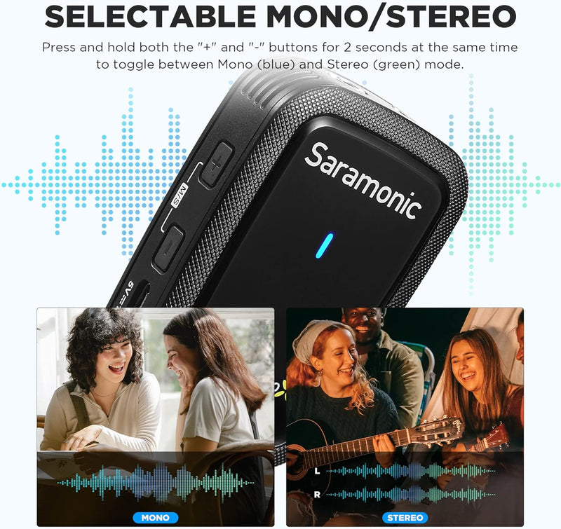 Saramonic BLINK500-PROX-Q3 2.4GHz Dual Channel Wireless Microphone System (iOS)