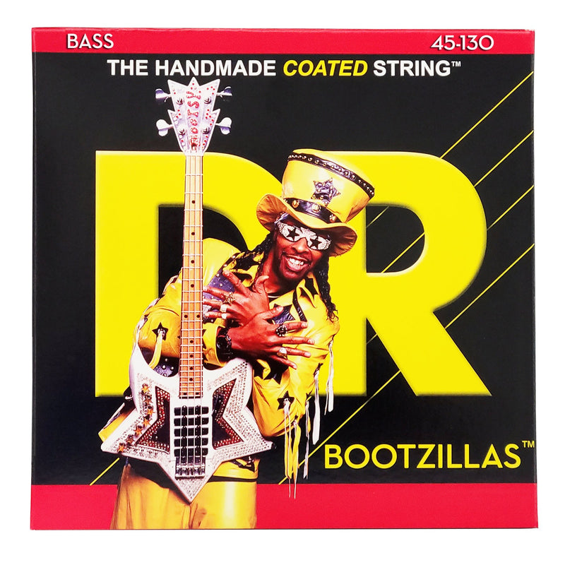 Bootsy Collins Bootzillas Coated Stainless Steel Electric Bass Strings, Medium 5-String (45-130)