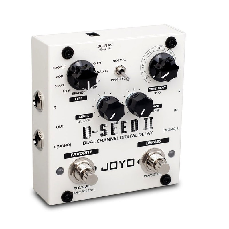 Joyo Technologies D-SEED-II Dual-Channel Delay Effect Pedal