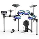 Donner BackBeat Electric Drum Set with High-Tech 7-inch Touchscreen, 1126 Sounds, Customize Drum Pad Colors, Internal Rack Wiring, and Gaming APP for Ultimate Fun