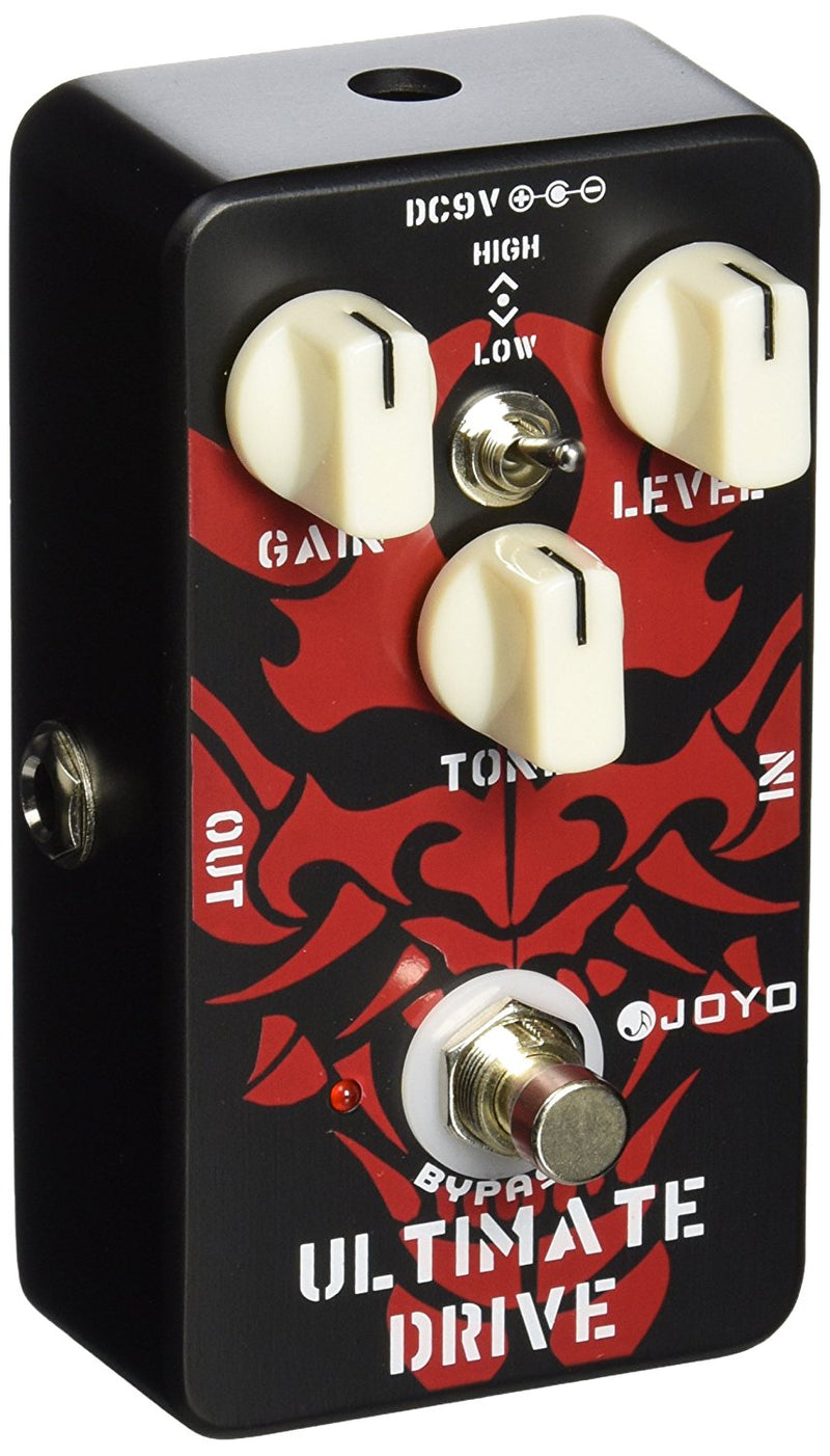 Joyo Technologies Ultimate Overdrive Pedal, Featuring True Bypass Wiring, Tone Switch and Quality Components