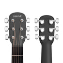 Lava Music ME Play 36” Acoustic / Electric Guitar With Gig Bag, Nightfall / Sail White