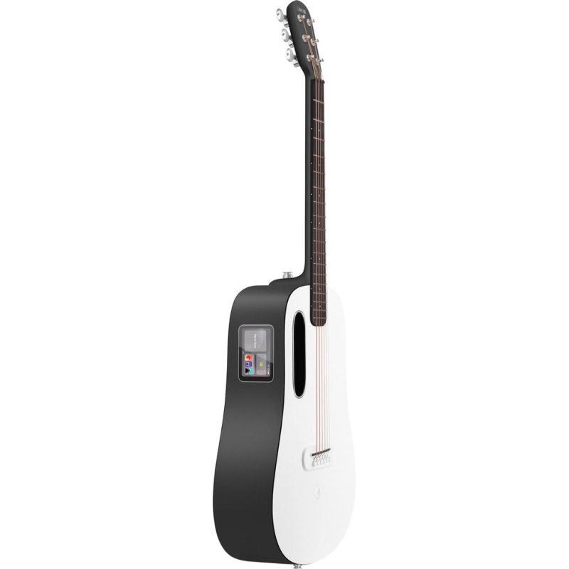 Lava Music ME Play 36” Acoustic / Electric Guitar With Gig Bag, Nightfall / Sail White