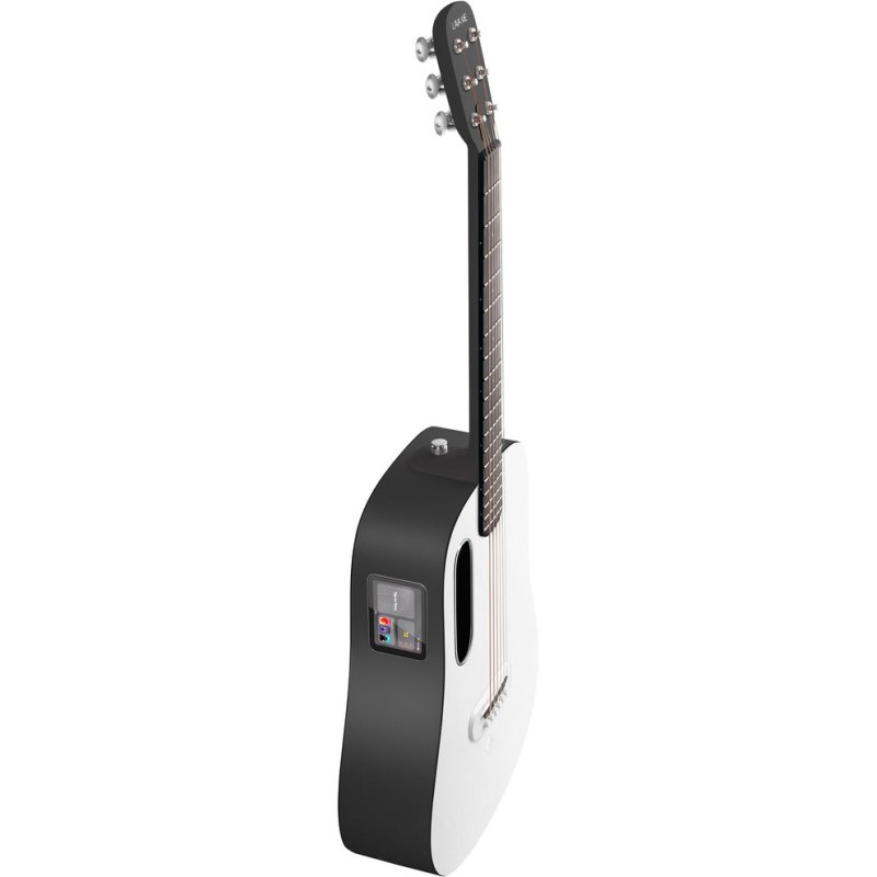 Lava Music ME Play 36” Acoustic / Electric Guitar With Gig Bag, Nightfall / Sail White