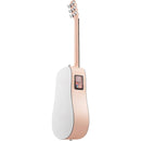 Lava Music ME Play 36” Acoustic / Electric Guitar With Gig Bag, Light Peach / Frost White