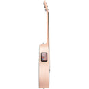 Lava Music ME Play 36” Acoustic / Electric Guitar With Gig Bag, Light Peach / Frost White