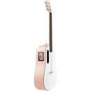 Lava Music ME Play 36” Acoustic / Electric Guitar With Gig Bag, Light Peach / Frost White