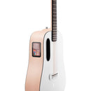 Lava Music ME Play 36” Acoustic / Electric Guitar With Gig Bag, Light Peach / Frost White