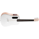Lava Music ME Play 36” Acoustic / Electric Guitar With Gig Bag, Light Peach / Frost White