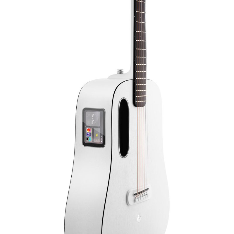 Lava Music ME Play 36” Acoustic / Electric Guitar With Gig Bag, Frost White