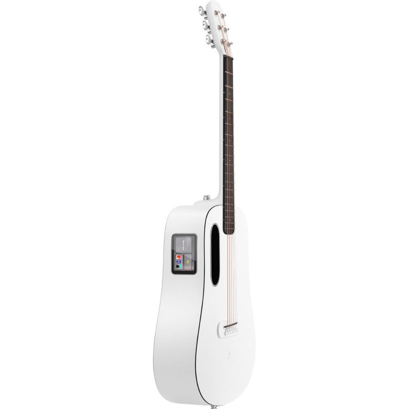 Lava Music ME Play 36” Acoustic / Electric Guitar With Gig Bag, Frost White