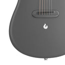 Lava Music ME 4 Carbon Fiber 36” Acoustic / Electric Guitar With Gig Bag, Space Grey