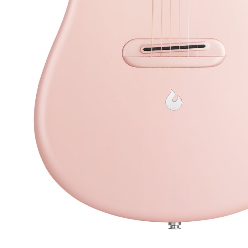Lava Music ME 4 Carbon Fiber 36” Acoustic / Electric Guitar With Gig Bag, Pink