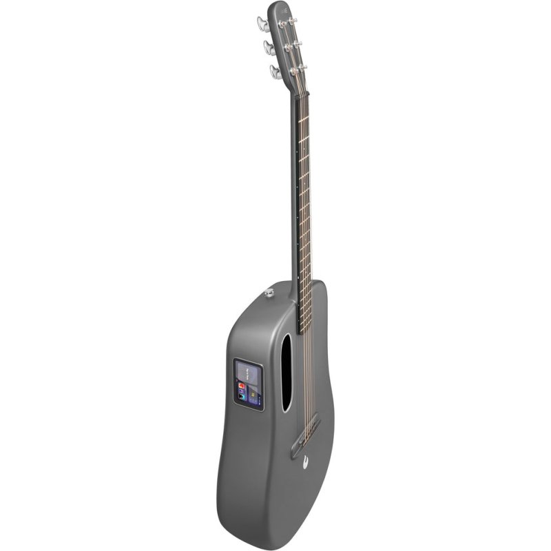 Lava Music ME 4 Carbon Fiber 38” Acoustic / Electric Guitar With Gig Bag, Space Grey