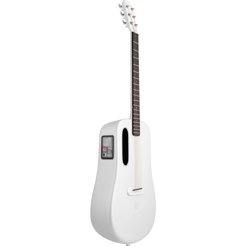 Lava Music ME 4 Carbon Fiber 38” Acoustic / Electric Guitar With Gig Bag, Space White
