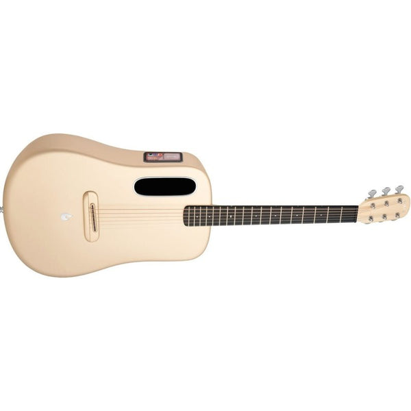 Lava Music ME 4 Carbon Fiber 38” Acoustic / Electric Guitar With Gig Bag, Soft Gold