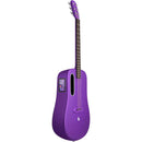 Lava Music ME 4 Carbon Fiber 38” Acoustic / Electric Guitar With Gig Bag, Purple