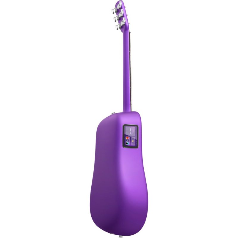 Lava Music ME 4 Carbon Fiber 38” Acoustic / Electric Guitar With Gig Bag, Purple